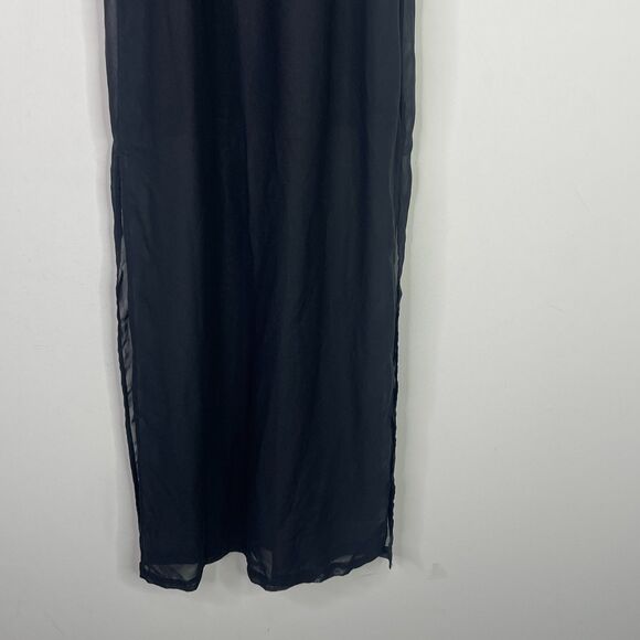 H&M Divided Sleeveless Chiffon Halter Maxi Dress Women's Size 2 - Picture 5 of 8